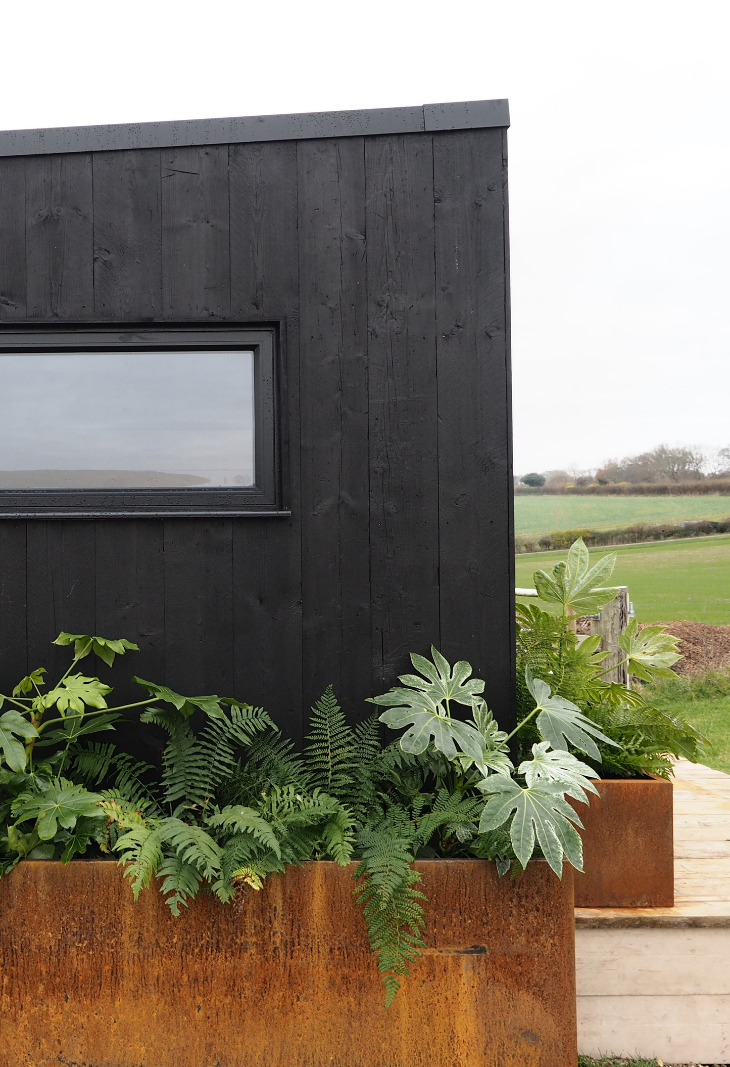 Oxidised Steel Planters