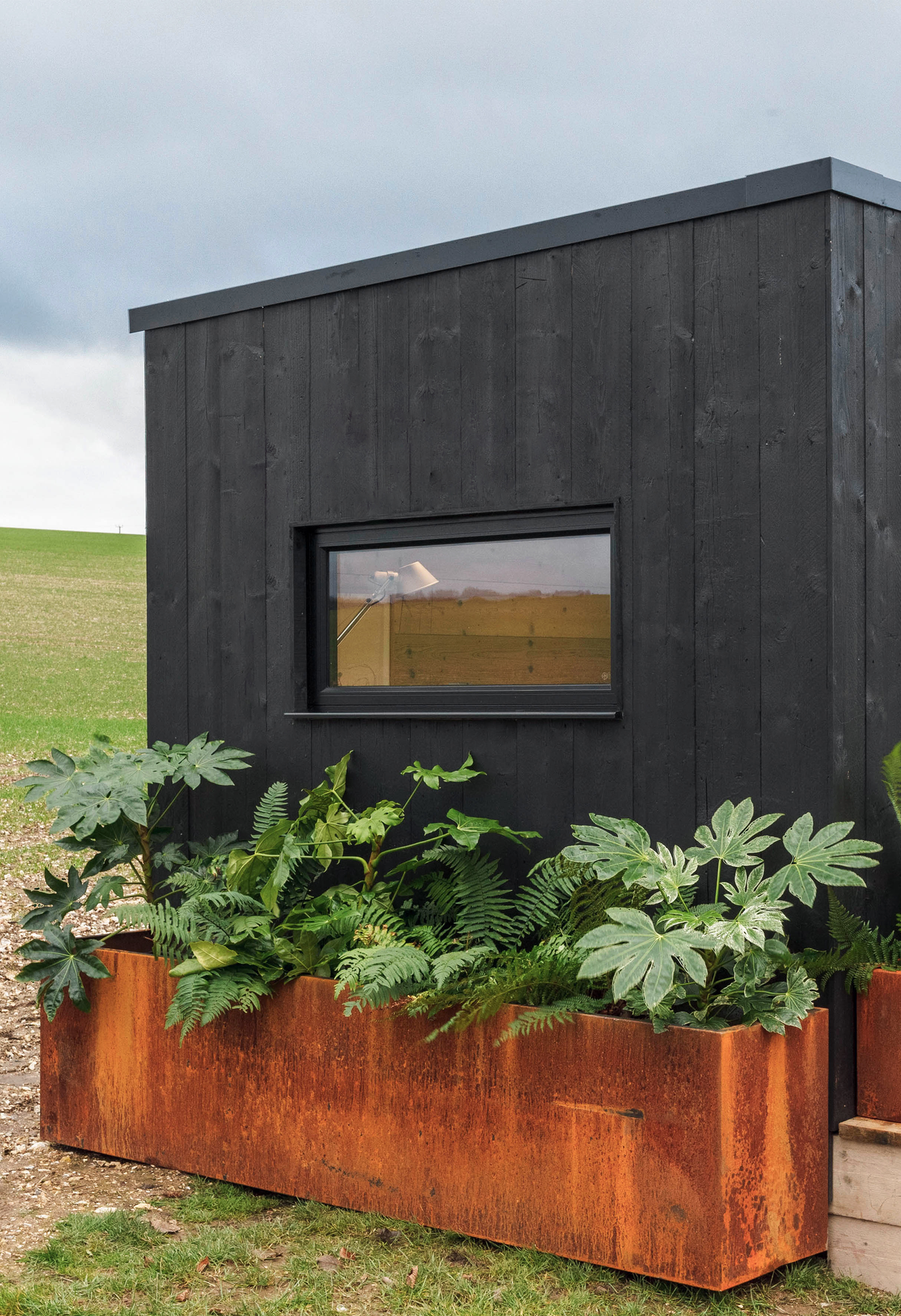 Oxidised Steel Planters